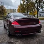 V-style Spoileris ant Bagažinės dangčio skirtas BMW E63 Coupe (03-07) PRELCI, juodas blizgus