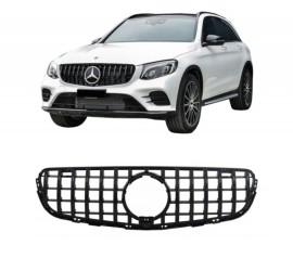 Front grille for Mercedes-Benz GLC X253 coupe (15-), glossy black