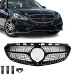 Diamond Priekinės Grotelės skirtos Mercedes W212 / S212 facelift (13-16), juodos + chromuotos