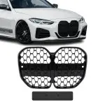 Priekinės Grotelės skirtos BMW G22 / G23 be distroniko, juodos blizgios