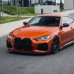 Priekinės Grotelės skirtos BMW G22 / G23 be distroniko, juodos blizgios