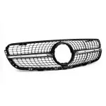 Diamond Priekinės Grotelės skirtos Mercedes GLC W253 / C253 / X253 (15-19) pre-facelift, juodos + chromuotos