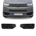Priešrūkinių Apdailos Grotelės / Dangteliai, komplektas tinkantis VW T5.1 (09-14) su Sportline pažeminimu, juodos blizgios