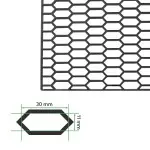 Universalios Grotelės Bamperiams, V1, ABS plastikas, 120x40 cm