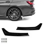 WR Galinio Bamperio Spliteriai, komplektas skirtas BMW G20 / G21 (18-22), juodi blizgūs