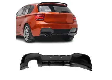 Performance Galinis Difuzorius skirtas BMW F20 / F21 PRE-LCI (11-15) su M-Pack, juodas blizgus