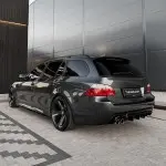 WR Galinio Bamperio Difuzorius skirtas BMW E60 / E61 su M-Pack, juodas blizgus