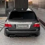 WR Galinio Bamperio Difuzorius skirtas BMW E60 / E61 su M-Pack, juodas blizgus