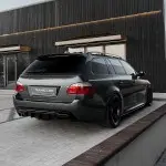 WR Galinio Bamperio Difuzorius skirtas BMW E60 / E61 su M-Pack, juodas blizgus