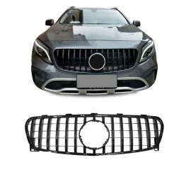 Front grille for Mercedes-Benz GLA X156 (17-), glossy black 