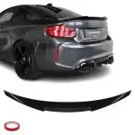 EVO M-style Spoileris ant Bagažinės dangčio skirtas BMW F22 / F23 / F87, juodas blizgus