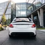 PSM style Spoileris ant Bagažinės skirtas Mercedes W205 (14-21) sedan, juodas blizgus