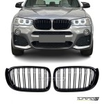 For BMW X3 F25 LCI / X4 F26 Performance front grille, black
