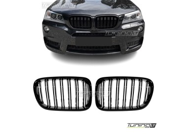 Performance kidney grille for BMW X3 F25 (11-14), glossy black 