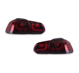 R20 style LED tail lights for VW Golf MK6 (08-13) with static turn signals