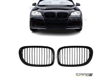 Kidney grille for BMW F01 / F02 (08-15), glossy black 