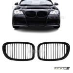 Kidney grille for BMW F01 / F02 (08-15), glossy black 