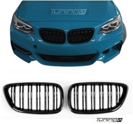 Performance kidney grille for BMW F22 / F23 / F87, glossy black
