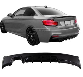 Performance rear bumper diffuser for BMW F22 / F23 with M-Sport