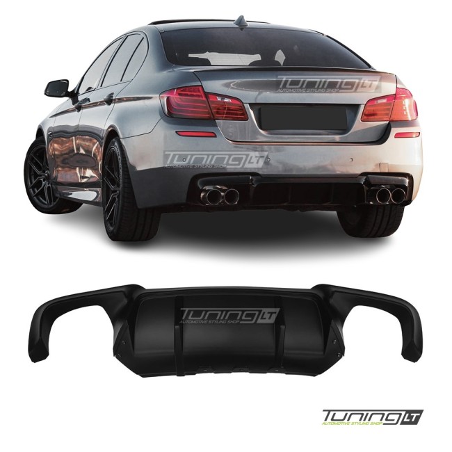 M5 style diffuser for BMW F10 / F11 (10-17) with rear M-sport bumper 