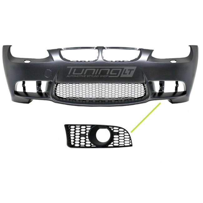 Fog light grille for BMW E92 / E93 (06-10) M3 style bumper, left side Fog light grille for BMW E92 / E93 (06-10) M3 style bumper, left side