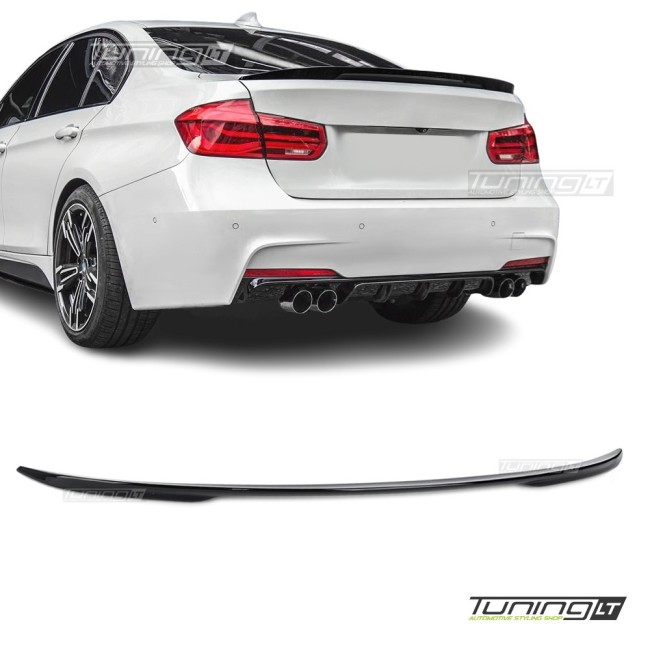 For BMW F30 Performance boot spoiler, glossy black