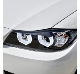 For BMW E90 / E91 headlights with 3D LED White Angel Eyes