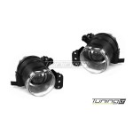 Fog lights with lens for BMW E92 / E93 M3-style bumper, clear (05-11)
