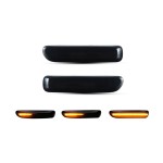 Sequential LED side indicators for BMW E46, black