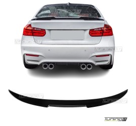V style trunk spoiler for BMW F30 / F80 (11-18), glossy black