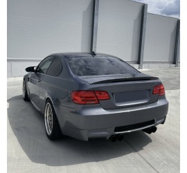 High Kick trunk spoiler for BMW E92 (06-13), glossy black