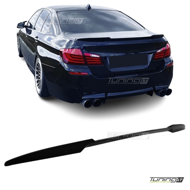 For BMW F10 M4-style boot spoiler, glossy black