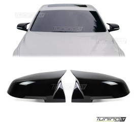 M style mirror caps set for BMW F20, F22, F30, F32, F34, E84, glossy black