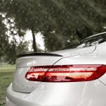 E53 style trunk spoiler for Mercedes C238, glossy black