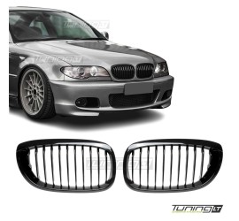 Kidney grille for BMW E46 coupe / convertible (03-06), black 
