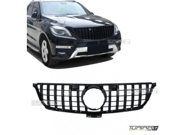 GT R Panamericana style Front Grille for Mercedes ML W166 (11-15), glossy black