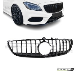 Front grille for Mercedes-Benz CLS C218 (14-18), glossy black