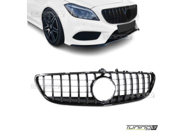 Front grille for Mercedes-Benz CLS C218 (14-18), glossy black