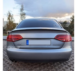 Trunk spoiler for Audi A4 B8 sedan (08-15), glossy black