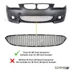 Central lower grille for BMW E60 / E61 (03-10) M5 style bumper