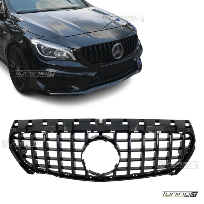 Front grille for Mercedes CLA C117 (13-16), glossy black Front grille for Mercedes CLA C117 (13-16), glossy black