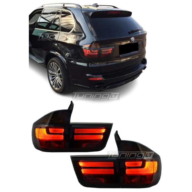 For BMW E70 X5 LED tail lights, smoked