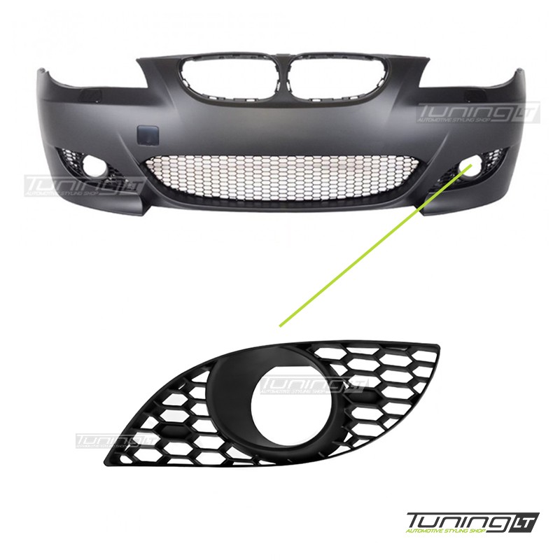 E60 / E61 M5 look buferio Rūko žibintų Grotelės, kairė