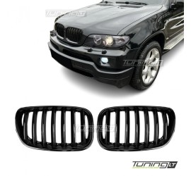 Kidney Grille for BMW X5 E53 LCI (04-06), glossy black