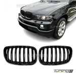 Kidney Grille for BMW X5 E53 LCI (04-06), glossy black