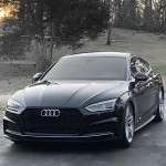 RS-style front Grille for Audi A5 / S5 B9 (16-20), glossy black