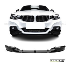 Performance front Bumper Spoiler for BMW F34 GT, glossy black