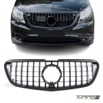 GT R Panamericana style Front Grille for Mercedes Vito W447 (14-19), glossy black