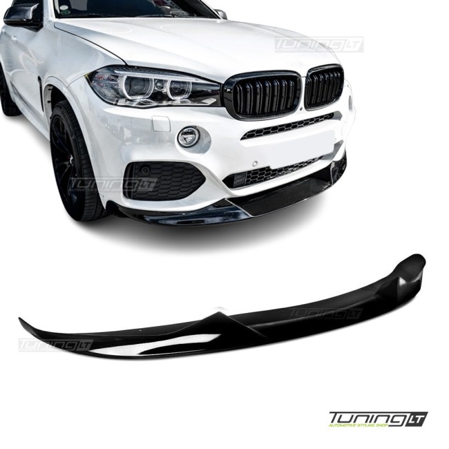 For BMW X5 F15 Performance front bumper Spoiler, gloss black