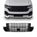 Front badgeless Grille for VW T6.1 (19-), glossy black